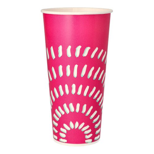 Starpak 50 poháre na studené nápoje z papiera (0,5 l, ružové, 8,97 cm Ø, 16,83 cm vysoké) sú ideálne na párty - stabilné jednorazové poháre v praktickom balení po 50 kusoch s nápadným dizajnom.