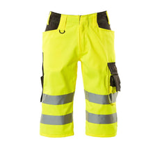 Trojštvrťové nohavice MASCOT® Luton, hi-vis žltá/tmavo antracitová