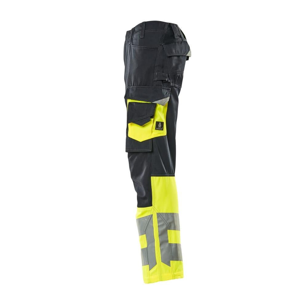 Nohavice MASCOT® Leeds, čierna modrá/hi-vis žltá