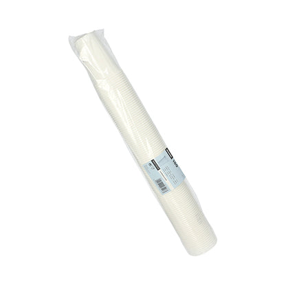 Zapečatené plastové balenie so 100 pohármi na pitie z PP od Starpaku je naskladané pred jednoduchým bielym pozadím – ideálne na podujatia.