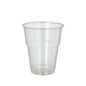 Pohár na studené nápoje PAPSTAR GmbH 70, PLA "pure" priehľadný s penovým okrajom, je ekologický pohár ideálny na servírovanie studených nápojov a je tu zobrazený prázdny pred jednoduchým bielym pozadím.