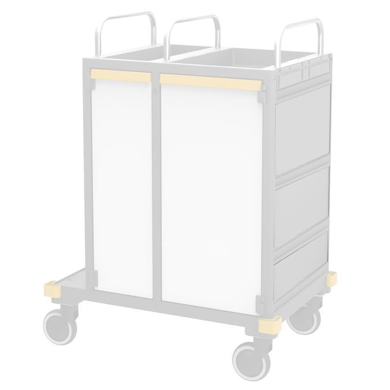 VERMOP bočná stena viacstenná Platinum biela, 497 x 174 x 3 cm