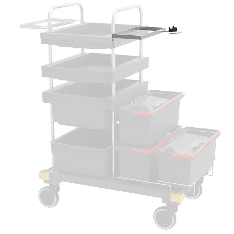 VERMOP držiak na chemické centrum s držiakom rukoväte na traverze, 34 x 27 x 9 cm