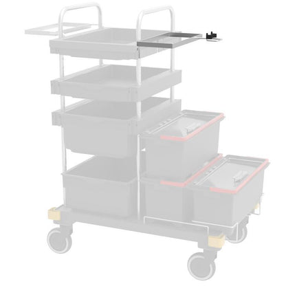 VERMOP držiak na chemické centrum s držiakom rukoväte na traverze, 34 x 27 x 9 cm