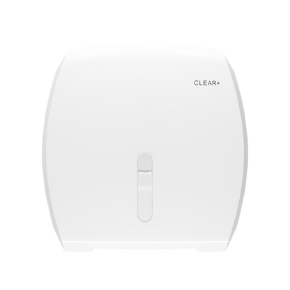 Clear+ Jumbo Toilettenpapierspender weiß
