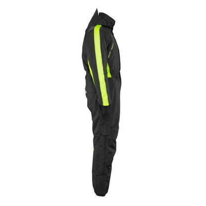 Overal s vreckami na kolenách, ľahká zimná kombinácia, čierna/hi-vis žltá