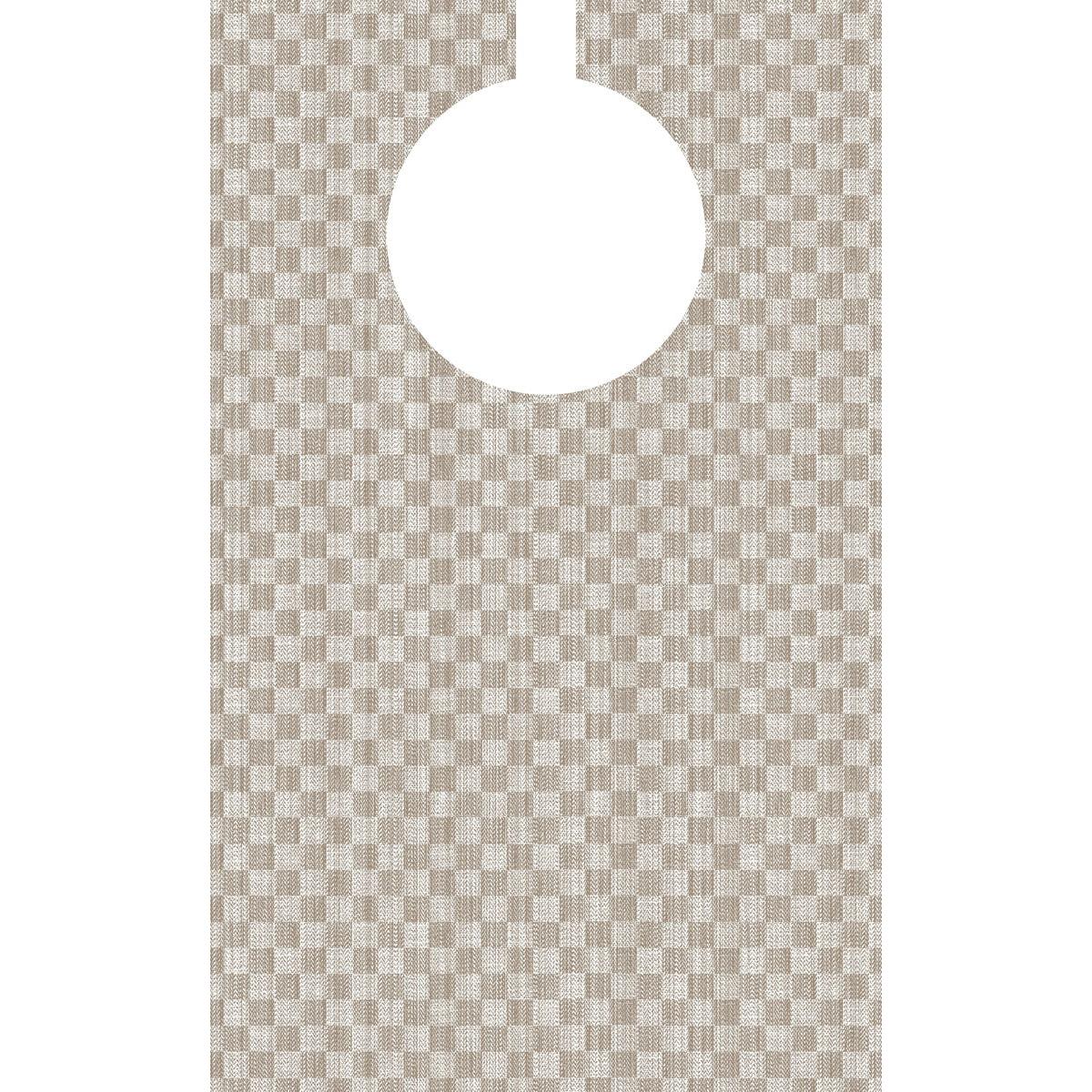 Dunisoft podbradník 40x65 cm - Grubben od Duni GmbH je béžovo-biely kockovaný podbradník s veľkým, okrúhlym horným výstrihom, vďaka čomu je ideálny ako savý podbradník pre opatrovateľské zariadenia. Balenie s 50 kusmi, kvalitné a praktické.