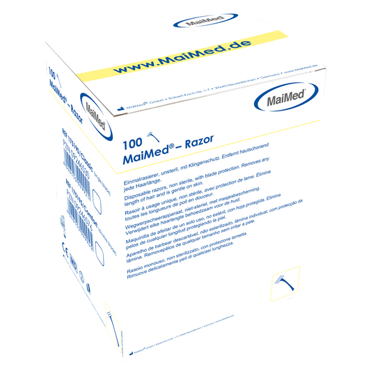 MaiMed - Razor Klasický jednorázový holiaci strojček, nesterilný, 100 ks/krabička. | Krabička (100 kusov)