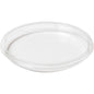 Priehľadný, plochý kryt pre Deli misky Crystal od spoločnosti Duni GmbH (rPET, 120x120x14 mm, 35 kusov) je zobrazený na bielom pozadí. Číry kryt má mierne zvýšené okraje - ideálne pre gastronómiu.
