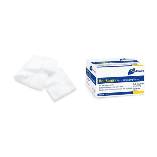 BeeSana® fleecový štrbinový obklad, nesterilný, 4-násobný