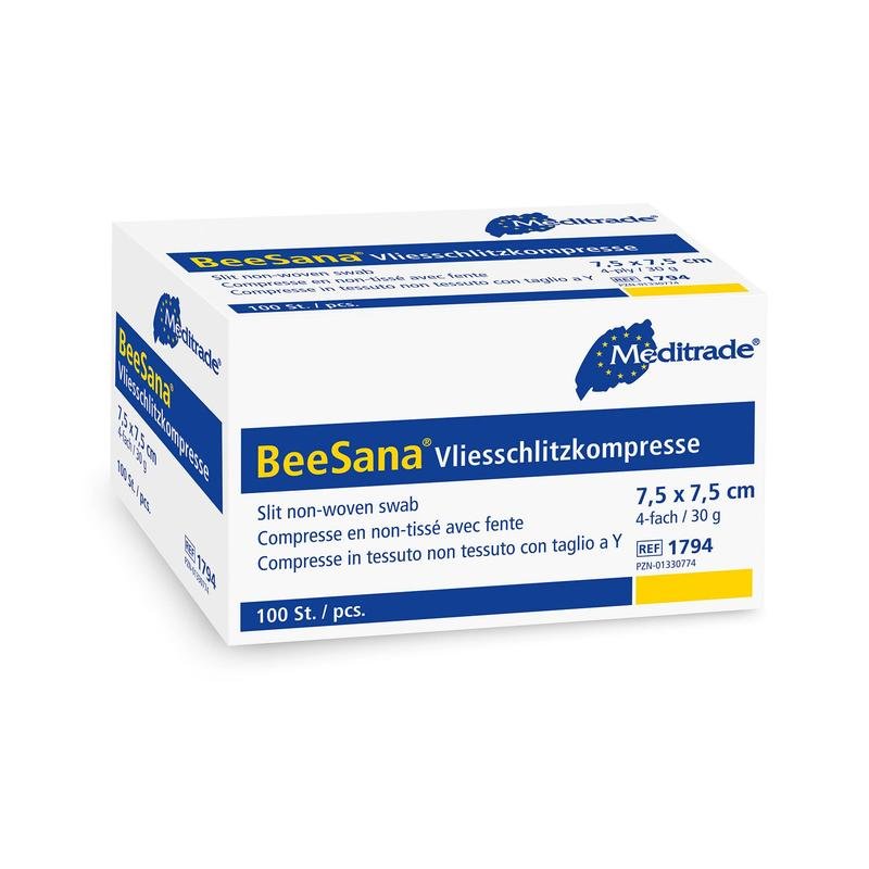 BeeSana® fleecový štrbinový obklad, nesterilný, 4-násobný