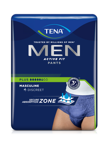 Tena Men Active Fit nohavice plus inkontinenčné nohavice, modrá