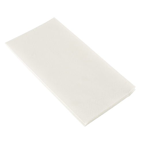 Stoh PAPSTAR servítok 2-vrstvové, 33x33 cm, biele, s horným preložením (250 kusov) od PAPSTAR GmbH je úhľadne zložený do obdĺžnikov a umiestnený na bielom pozadí.