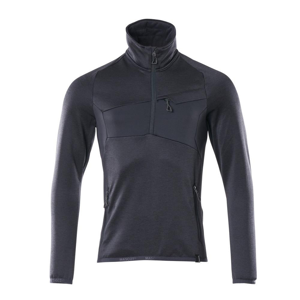 Flísový sveter s krátkym zipsom z mikroflísu