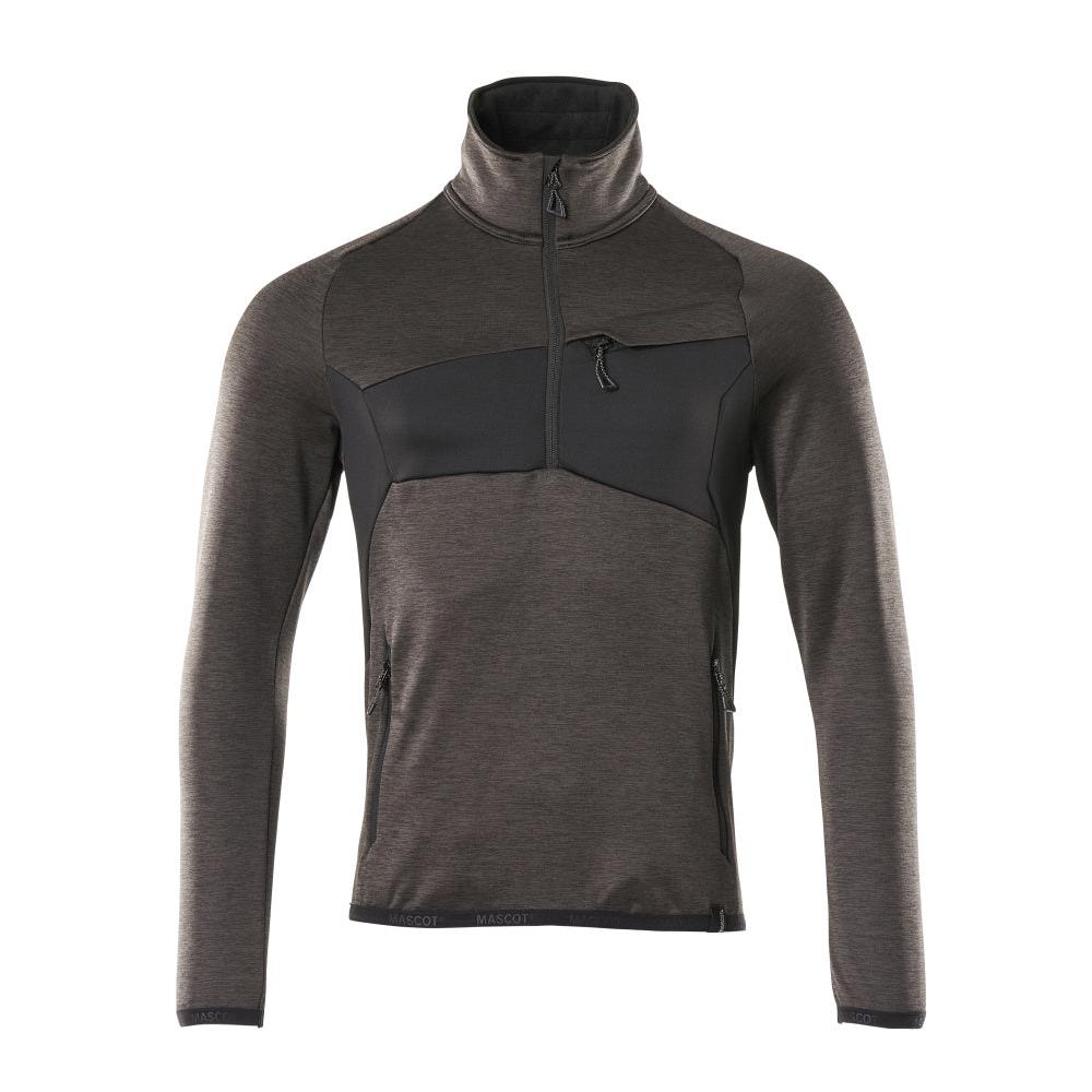 Flísový sveter s krátkym zipsom z mikroflísu