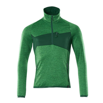 Flísový sveter s krátkym zipsom z mikroflísu