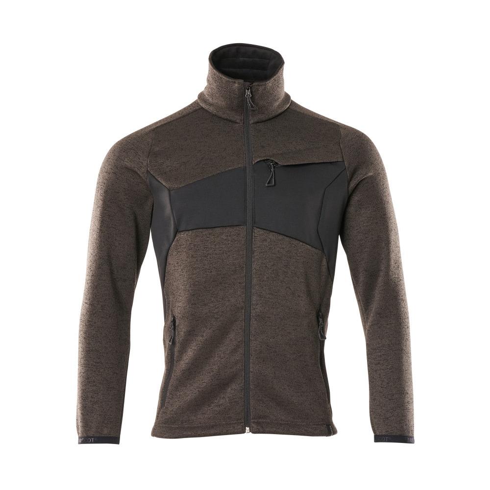 Pletený sveter so zapínaním na zips