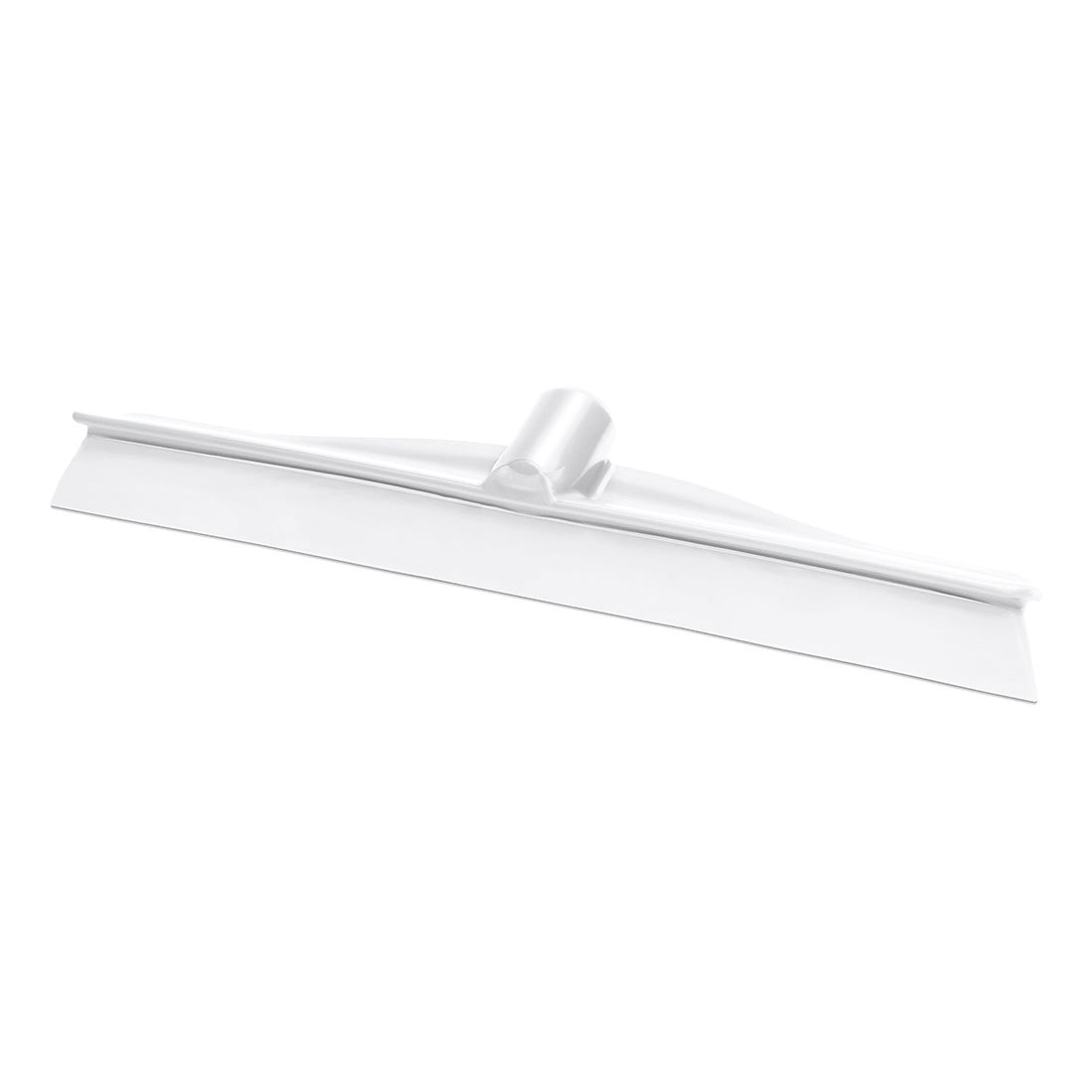 Nölle Profi Brush HACCP stierka Monobloc, 40 cm, od Nölle Profi Brush Bürsten- & Pinseltechnik e.K., má bielu, plochú čepeľ a centrálny držiak na násadu - ideálne pre hygienické čistenie v profesionálnej sfére. Zobrazené na jednofarebnom bielom pozadí.