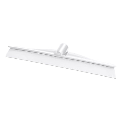 Nölle Profi Brush HACCP stierka Monobloc, 40 cm, od Nölle Profi Brush Bürsten- & Pinseltechnik e.K., má bielu, plochú čepeľ a centrálny držiak na násadu - ideálne pre hygienické čistenie v profesionálnej sfére. Zobrazené na jednofarebnom bielom pozadí.