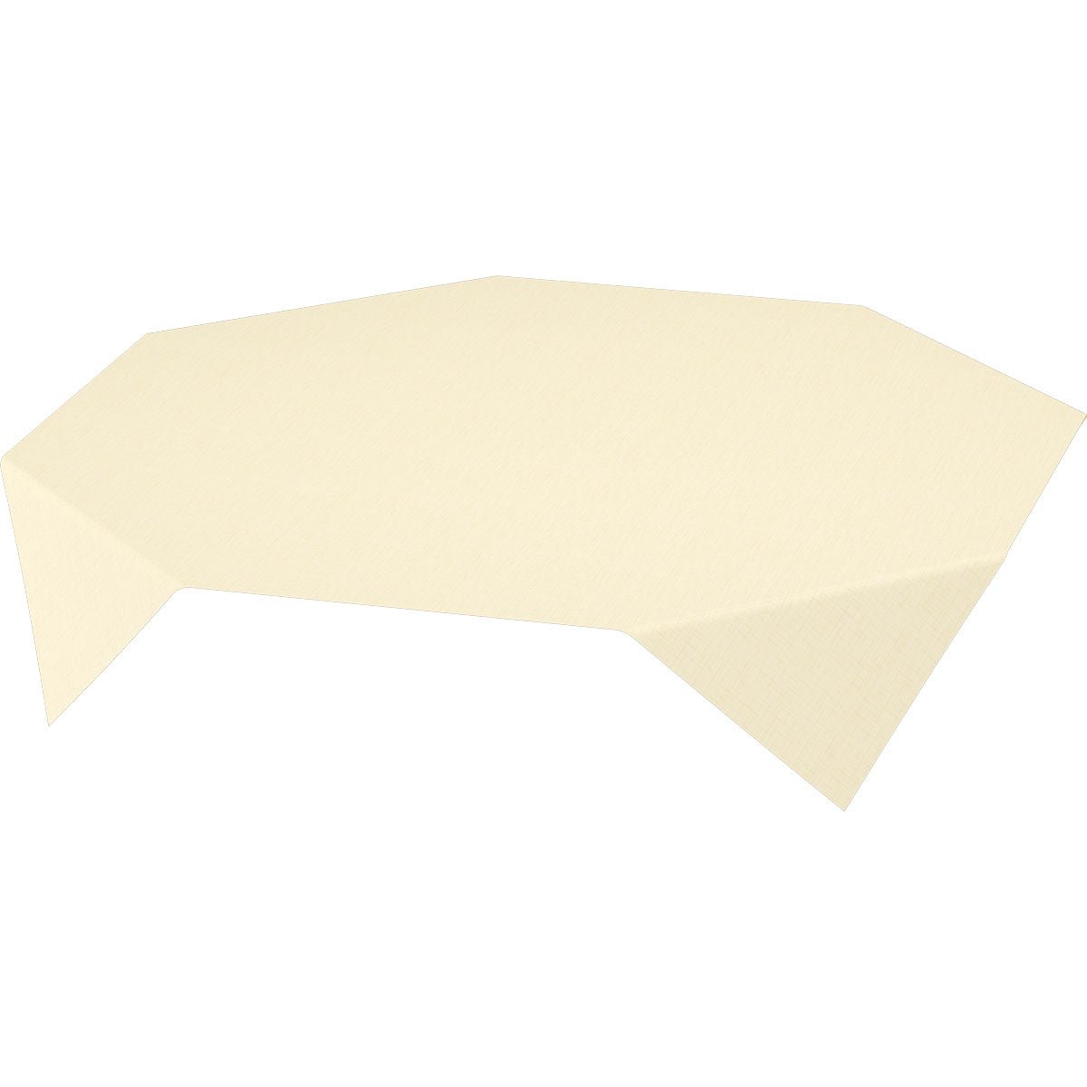 Die Dunisilk MD Tischdecke 84x84 cm, Linnea creme von Duni GmbH je vysokokvalitná štruktúrovaná tkanina v svetlej béžovej, ideálna pre elegantnú dekoráciu stola; dostupná v balení po 100 kusov.