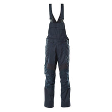 Dungarees, vrecká na kolenách, strečové vložky Dungarees, čierno-modré