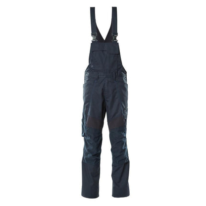 Dungarees, vrecká na kolenách, strečové vložky Dungarees, čierno-modré
