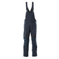 Dungarees, vrecká na kolenách, strečové vložky Dungarees, čierno-modré
