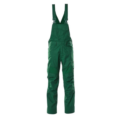Dungarees, vrecká na kolenách, strečové vložky Dungarees, zelené