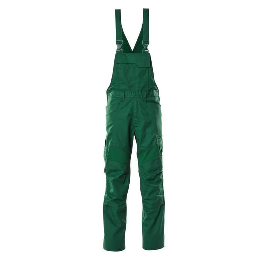 Dungarees, vrecká na kolenách, strečové vložky Dungarees, zelené