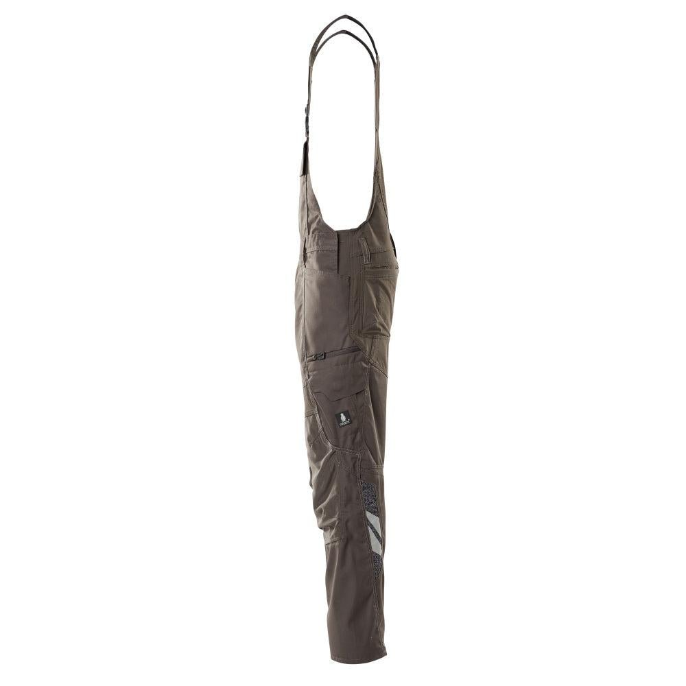 Dungarees, vrecká na kolenách, strečové vložky Dungarees, tmavá antracit