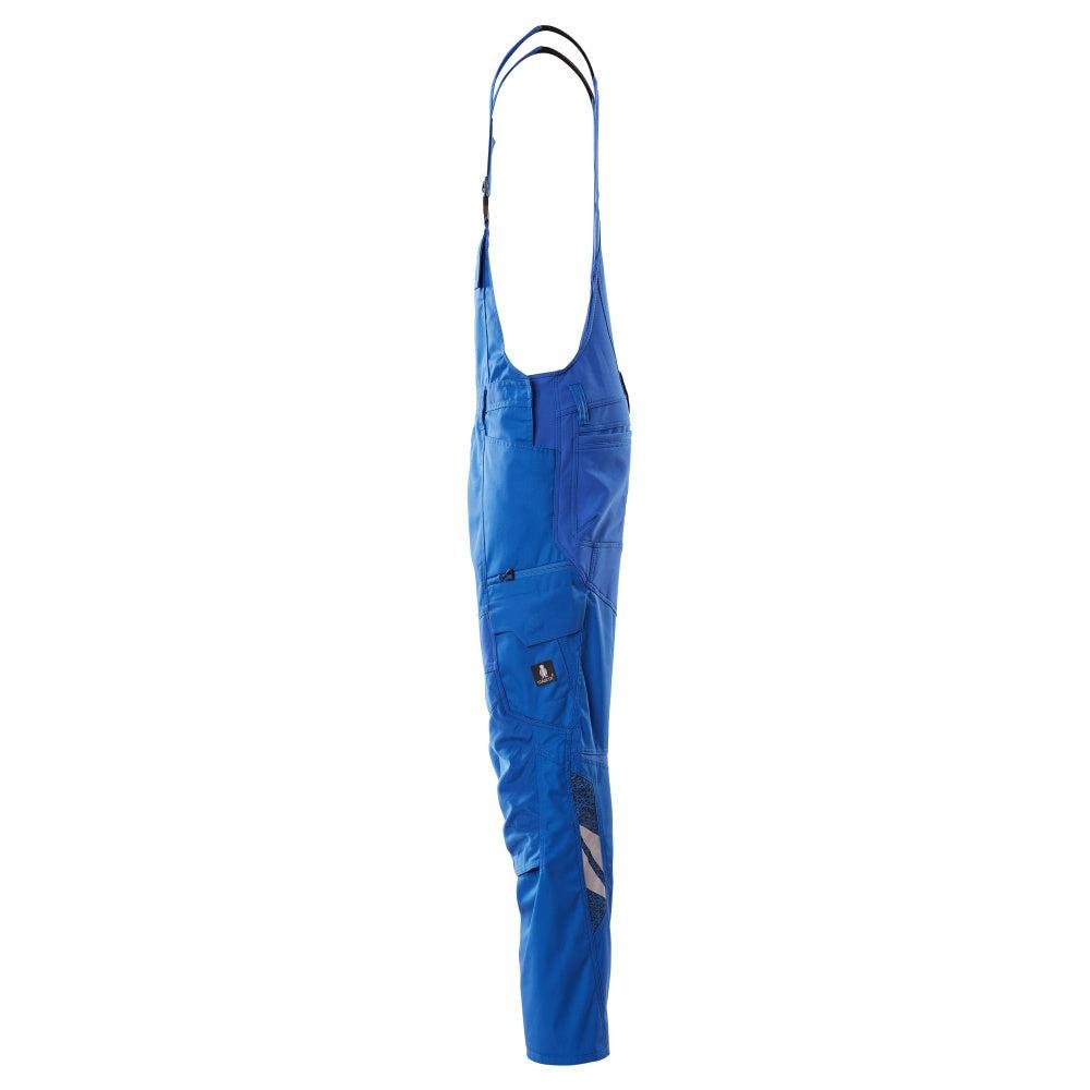 Dungarees, vrecká na kolenách, strečové vložky Dungarees, azúrovo modré