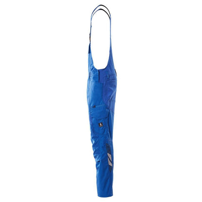 Dungarees, vrecká na kolenách, strečové vložky Dungarees, azúrovo modré