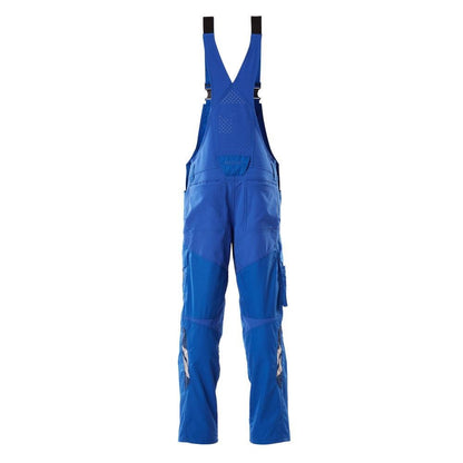 Dungarees, vrecká na kolenách, strečové vložky Dungarees, azúrovo modré