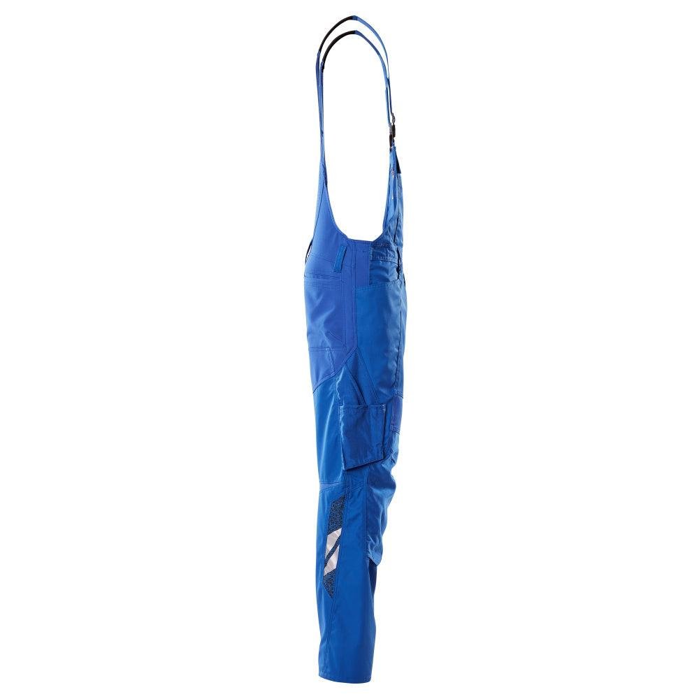 Dungarees, vrecká na kolenách, strečové vložky Dungarees, azúrovo modré