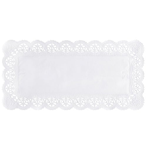 Die PAPSTAR Spitzenpapiere eckig 34x17 cm in weiß von der PAPSTAR GmbH haben einen verschnörkelten, spitzenähnlichen Rand, der sich perfekt zur eleganten Dekoration eignet. Die Lieferung erfolgt im praktischen Folienbeutel mit 250 Stück für Frische und Komfort.