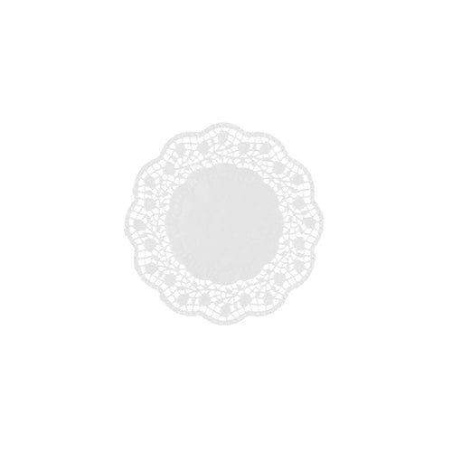 Okrúhly podšálka a podložka pod šálky PAPSTAR Ø 12 cm, biela (250 kusov, zmršťovacia fólia) od spoločnosti PAPSTAR GmbH má okrúhly biely dizajn s krajkovým okrajom - ideálne ako elegantná podložka pod šálky alebo taniere.