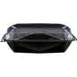 Kontejner na odber Octaview® L+ Schwarz/Transparent APET 225x225x80 od spoločnosti Duni GmbH s priehľadným vekom je zobrazený zatvorený a prázdny na bielom pozadí. Balenie obsahuje 100 kusov.