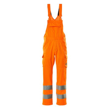 Dungarees, obyčajné montérky, hi-vis oranžové