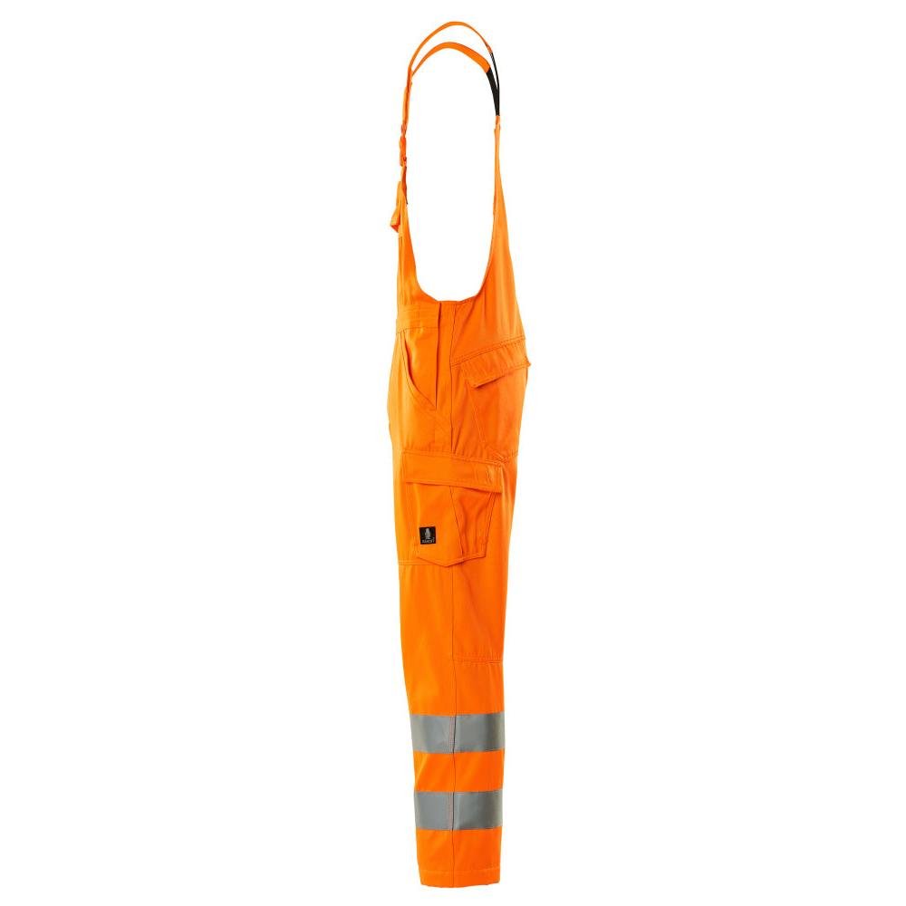 Dungarees, obyčajné montérky, hi-vis oranžové