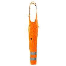 Dungarees, obyčajné montérky, hi-vis oranžové