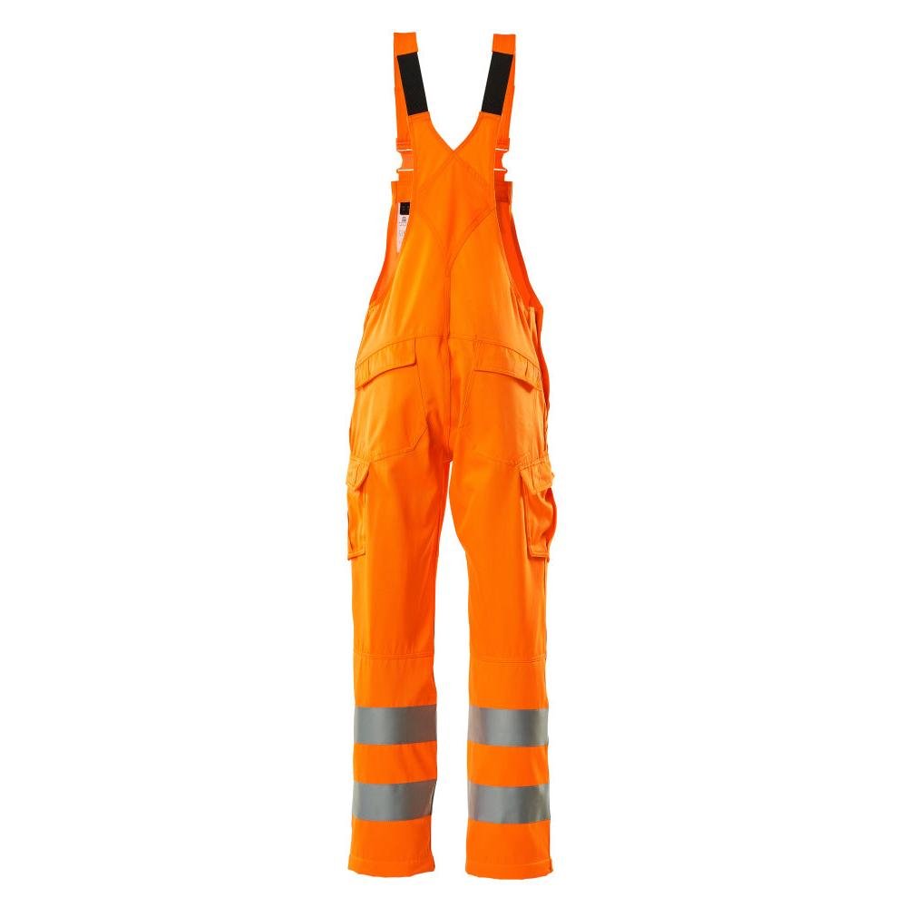 Dungarees, obyčajné montérky, hi-vis oranžové