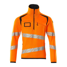 Pletený sveter s krátkym pleteným svetrom na zips