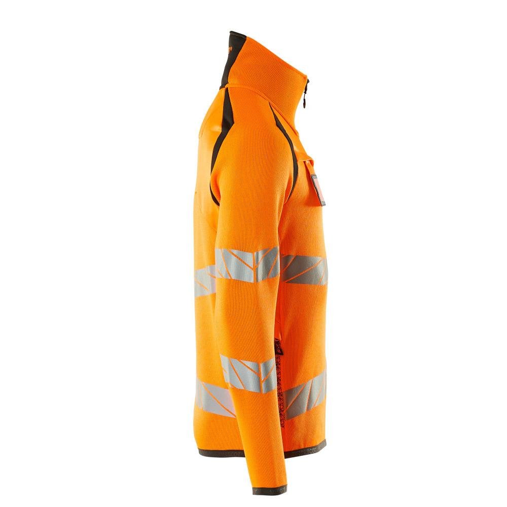 Pletený sveter s krátkym pleteným svetrom na zips