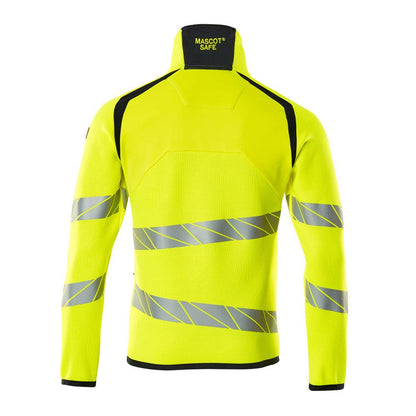 Pletený sveter s krátkym pleteným svetrom na zips
