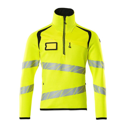 Pletený sveter s krátkym pleteným svetrom na zips