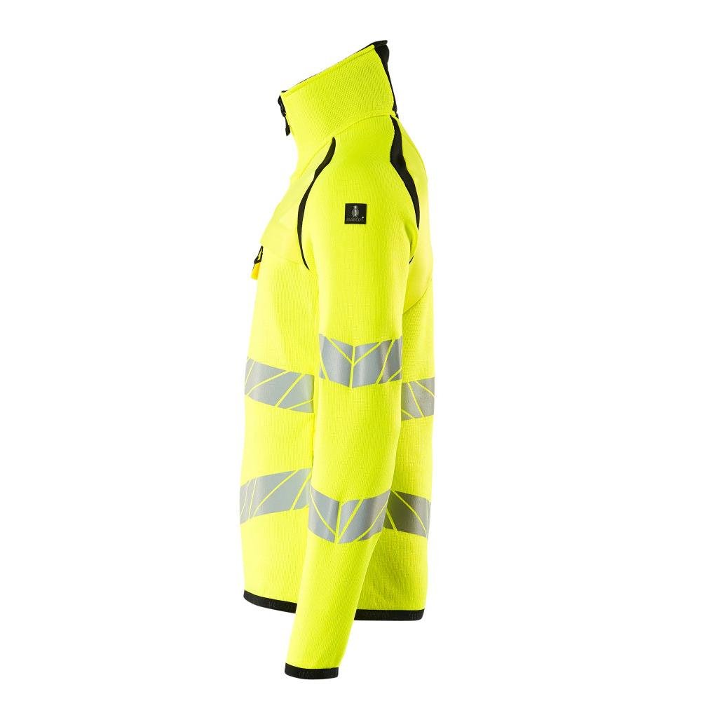Pletený sveter s krátkym pleteným svetrom na zips