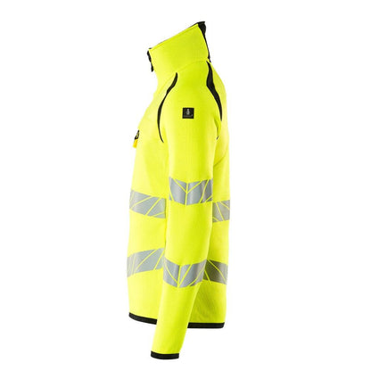 Pletený sveter s krátkym pleteným svetrom na zips