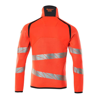 Pletený sveter s krátkym pleteným svetrom na zips