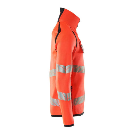 Pletený sveter s krátkym pleteným svetrom na zips