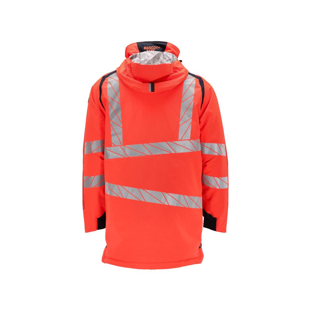 Parka CLIMASCOT® podšívka, ľahká parka, Hi-vis červená/čierno-modrá